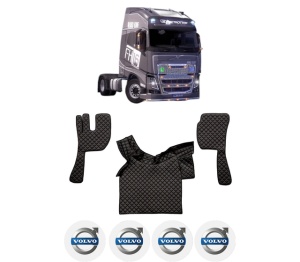Set covorase Camion Tir VOLVO FH16 II din 2012-2014, Auto, 4x Stickere auto cu VOLVO