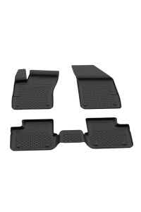 Set covorase Fiat Tipo Sedan din 2015, covorase presuri tavita auto, cu tunel median intermediar din cauciuc thermoplastic, 4 Stickere auto cu Fiat - Img 3
