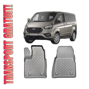 Set covorase FORD TOURNEO CUSTOM FACELIFT, din 02.2018 - 06.2023, covorase tavita, caroserie VAN ampatament L1 si L2, cutie automata, compatibile cu autoturismul FORD TOURNEO CUSTOM FACELIFT, ARISTAR