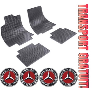 Set covorase Mercedes Clasa A W169 Hatchback 09.2004 - 08.2012 si 4 stickere rotunde Mercedes