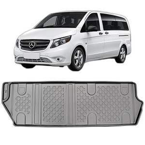Set covorase MERCEDES VITO E W447, din 11.2020 - Prezent, covorase tavita, caroserie VAN ampatament lung, rand 3, scaune fixe, compatibile cu autoturismul MERCEDES VITO E W447, ARISTAR - Img 2
