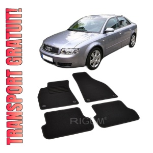 Set covorase mocheta Audi A4 B6/B7 (8E/8H), 2000-2008, din mocheta, compatibile cu autoturismul Audi A4 B6/B7 (8E/8H)