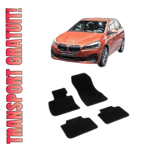 Set covorase mocheta BMW Seria 2 F45 Active Tourer, 2014-2021, din mocheta, compatibile cu autoturismul BMW Seria 2 F45 Active Tourer