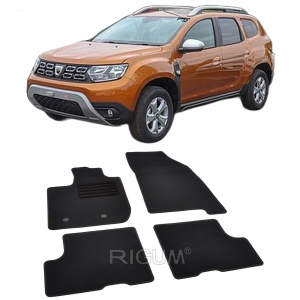 Set covorase mocheta Dacia Duster 2, 2018-prezent (cu compartiment sub scaun pasager), din mocheta, compatibile cu autoturismul Dacia Duster 2 - Img 2