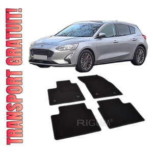 Set covorase mocheta Ford Focus 4, 2018-prezent, din mocheta, compatibile cu autoturismul Ford Focus 4