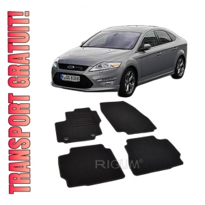 Set covorase mocheta Ford Mondeo 4, 2007-2013, din mocheta, compatibile cu autoturismul Ford Mondeo 4