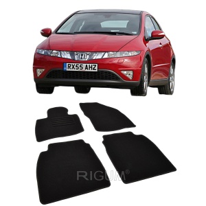 Set covorase mocheta Honda Civic (8) 2006-2012, din mocheta, compatibile cu autoturismul Honda Civic (8) - Img 2
