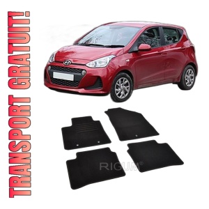 Set covorase mocheta Hyundai i10 (2) BA, 2013-2019, din mocheta, compatibile cu autoturismul Hyundai i10 (2) BA