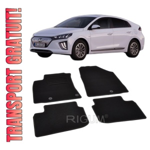 Set covorase mocheta Hyundai Ioniq Electric, 2017-prezent, din mocheta, compatibile cu autoturismul Hyundai Ioniq Electric