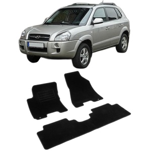 Set covorase mocheta Hyundai Tucson 1 (JM), 2004-2009, din mocheta, compatibile cu autoturismul Hyundai Tucson 1 (JM) - Img 2