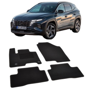 Set covorase mocheta Hyundai Tucson 3 Hybrid / Plug-in Hybrid 2021-prezent, din mocheta, compatibile cu autoturismul Hyundai Tucson 3 Hybrid / Plug in Hybrid - Img 2