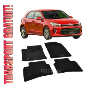Set covorase mocheta Kia Rio 4 (YB) 2017-prezent, din mocheta, compatibile cu autoturismul Kia Rio 4 (YB)