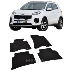 Set covorase mocheta Kia Sportage 4 (QL), 2016-2021, din mocheta, compatibile cu autoturismul Kia Sportage 4 (QL) - Img 2
