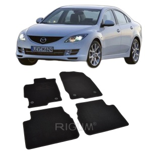 Set covorase mocheta Mazda 6 II (GH), 2008-2012, din mocheta, compatibile cu autoturismul Mazda 6 II (GH) - Img 2