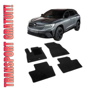 Set covorase mocheta Renault Austral E-Tech Hybrid 2023-prezent, din mocheta, compatibile cu autoturismul Renault Austral E Tech Hybrid
