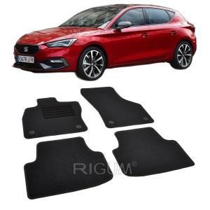 Set covorase mocheta Seat Leon 4 (KL), 2020-prezent, din mocheta, compatibile cu autoturismul Seat Leon 4 (KL) - Img 2