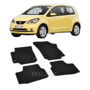 Set covorase mocheta Seat Mii, 2011-2019, din mocheta, compatibile cu autoturismul Seat Mii - Img 2