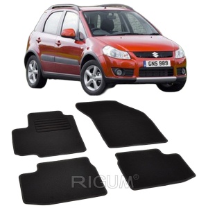 Set covorase mocheta Suzuki SX-4 (1), 2006-2013, din mocheta, compatibile cu autoturismul Suzuki SX - Img 2