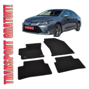 Set covorase mocheta Toyota Corolla E210 Hatchback 2019-prezent (inclusiv Hybrid), din mocheta, compatibile cu autoturismul Toyota Corolla E210 Hatchback