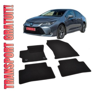 Set covorase mocheta Toyota Corolla E210 limuzina / Corolla E210 break, 2019-prezent, din mocheta, compatibile cu autoturismul Toyota Corolla E210 limuzina / Corolla E210 break