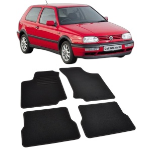 Set covorase mocheta VW Golf 3 1991-1997, din mocheta, compatibile cu autoturismul VW Golf 3 1991 - Img 2