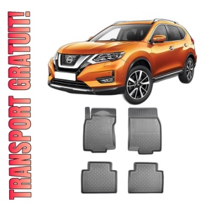 Set covorase NISSAN X-TRAIL T32, din 08.2014 - 12.2021, covorase tavita, caroserie SUV 5-7 LOCURI, fara rand 3, compatibile cu autoturismul NISSAN X-TRAIL T32, ARISTAR