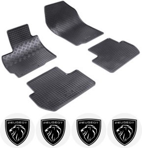 Set covorase Peugeot 4007 SUV 03.2007 - 08.2012 si 4 stickere rotunde Peugeot accesorii pentru autoturismul tau - masina v4524