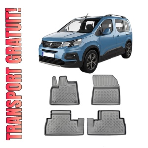 Set covorase PEUGEOT RIFTER, din 06.2018 - Prezent, covorase tavita, caroserie VAN 5-7 LOCURI, fara rand 3, compatibile cu autoturismul PEUGEOT RIFTER, ARISTAR