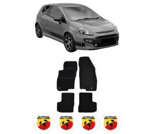 Set Covorase Presuri ABARTH PUNTO EVO din 2009-2012, Auto, Material Textil Mocheta, ABARTH - Img 2