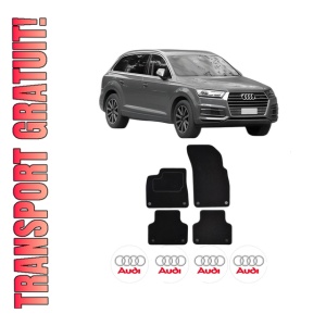 Set Covorase Presuri AUDI Q7 (4MB, 4MG, 4MQ) din 2015-2024, Auto, Material Textil Mocheta, AUDI