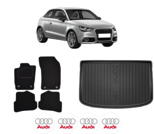 Set Covorase Presuri Auto Si Tavita Portbagaj AUDI A1 (8X1, 8XK) din 2010-2018 AUDI - Img 2