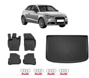 Set Covorase Presuri Auto Si Tavita Portbagaj AUDI A1 (8X1, 8XK) din 2010-2018 AUDI - Img 2