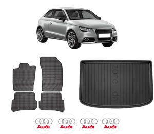 Set Covorase Presuri Auto Si Tavita Portbagaj AUDI A1 (8X1, 8XK) din 2010-2018 AUDI - Img 2