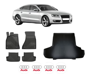 Set Covorase Presuri Auto Si Tavita Portbagaj AUDI A5 Sportback (8TA) din 2009-2017 AUDI - Img 2
