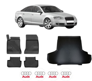 Set Covorase Presuri Auto Si Tavita Portbagaj AUDI A6 C6 (4F2) din 2004-2011 AUDI - Img 2