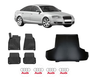 Set Covorase Presuri Auto Si Tavita Portbagaj AUDI A6 C6 (4F2) din 2004-2011 AUDI - Img 2