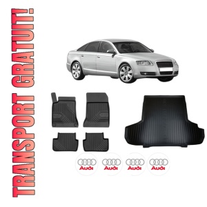 Set Covorase Presuri Auto Si Tavita Portbagaj AUDI A6 C6 (4F2) din 2004-2011 AUDI