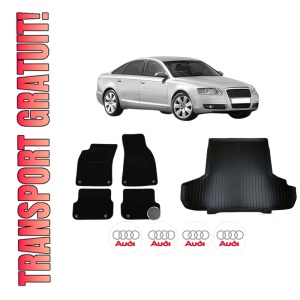 Set Covorase Presuri Auto Si Tavita Portbagaj AUDI A6 C6 (4F2) din 2004-2011 AUDI
