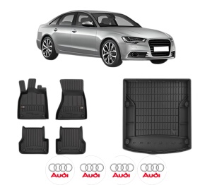 Set Covorase Presuri Auto Si Tavita Portbagaj AUDI A6 C7 (4G2, 4GC) din 2010-2018 AUDI - Img 2