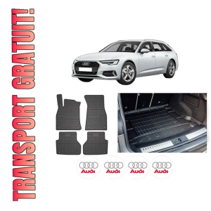 Set Covorase Presuri Auto Si Tavita Portbagaj AUDI A6 C8 (4A2) din 2018-2021 AUDI