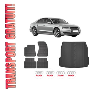 Set Covorase Presuri Auto Si Tavita Portbagaj AUDI A8 D4 (4H2, 4H8, 4HC, 4HL) din 2009-2018 AUDI