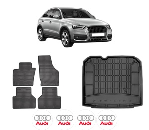Set Covorase Presuri Auto Si Tavita Portbagaj AUDI Q3 (8UB, 8UG) din 2011-2018 AUDI - Img 2