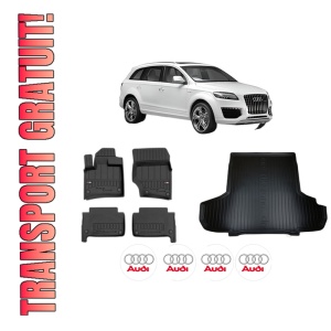 Set Covorase Presuri Auto Si Tavita Portbagaj AUDI Q7 (4LB) din 2006-2015 AUDI