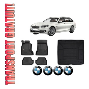 Set Covorase Presuri Auto Si Tavita Portbagaj BMW Seria 5 Touring (F11) din 2009-2017 BMW