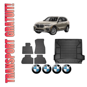 Set Covorase Presuri Auto Si Tavita Portbagaj BMW Seria X5 (G05, F95) din 2018-2023 BMW