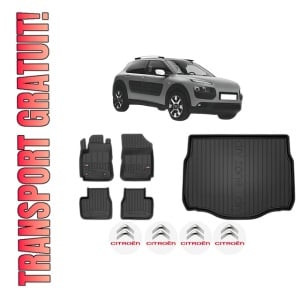 Set Covorase Presuri Auto Si Tavita Portbagaj CITROEN C4 CACTUS din 2014-2018 CITROEN