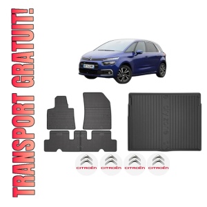 Set Covorase Presuri Auto Si Tavita Portbagaj CITROEN C4 PICASSO II din 2013-2018 CITROEN