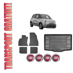 Set Covorase Presuri Auto Si Tavita Portbagaj FIAT 500L (351_, 352_) din 2012-2018 FIAT