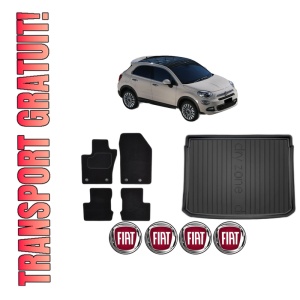 Set Covorase Presuri Auto Si Tavita Portbagaj FIAT 500X (334_) din 2014-2022 FIAT