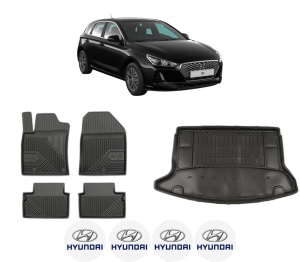 Set Covorase Presuri Auto Si Tavita Portbagaj HYUNDAI i30 (PDE, PD, PDEN) din 2016-2021 HYUNDAI - Img 2